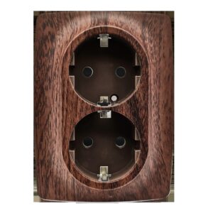 PRIME ΠΡΙΖΑ ΣΟΥΚΟ ΑΣΦΑΛΕΙΑΣ ΧΡΩΜΑ ΞΥΛΟΥ 2P+E 16A 250VAC IP20