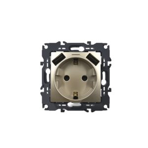 PRIME ΠΡΙΖΑ ΣΟΥΚΟ ΑΣΦΑΛΕΙΑΣ MAT ΣΑΜΠΑΝΙΖΕ 2P+E 16A 250VAC & 2 USB 5VDC 3.1A IP20