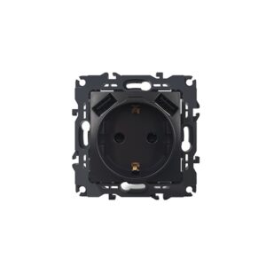 PRIME ΠΡΙΖΑ ΣΟΥΚΟ ΑΣΦΑΛΕΙΑΣ MAT ΑΝΘΡΑΚΙ 2P+E 16A 250VAC & 2 USB 5VDC 3.1A IP20