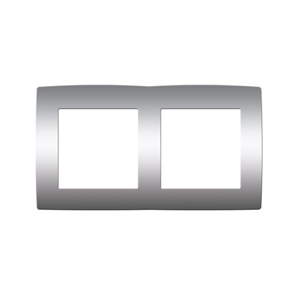 PRIME ΠΛΑΙΣΙΟ 2 ΘΕΣΕΩΝ MAT ΑΛΟΥΜΙΝΙΟ IP20