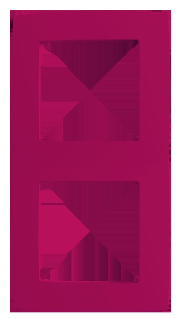 PRIME ΠΛΑΙΣΙΟ 2 ΘΕΣΕΩΝ ΡΟΖ IP20