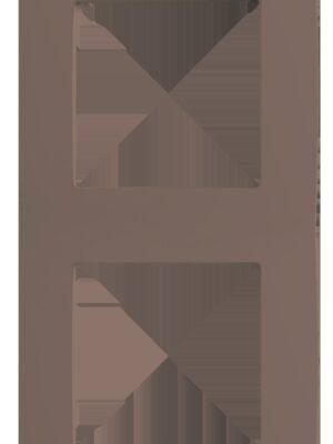 PRIME ΠΛΑΙΣΙΟ 2 ΘΕΣΕΩΝ ΕΚΡΟΥ IP20