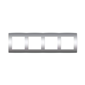 PRIME ΠΛΑΙΣΙΟ 4 ΘΕΣΕΩΝ MAT ΑΛΟΥΜΙΝΙΟ IP20