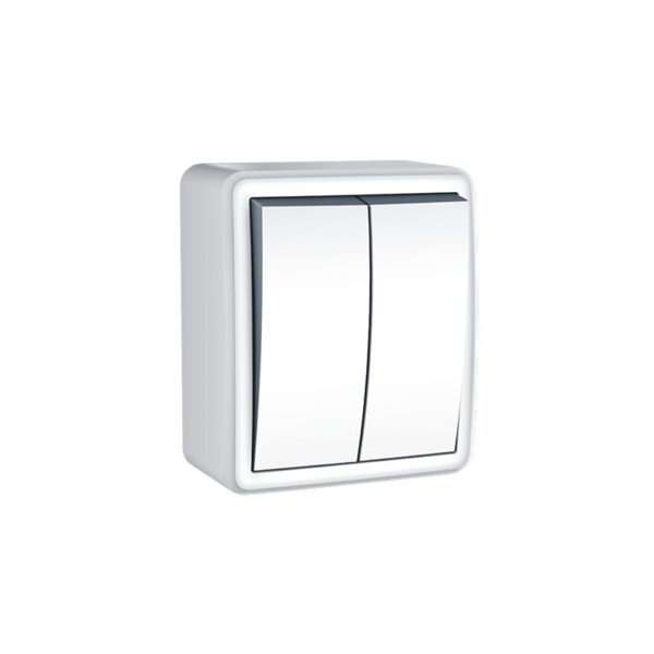 MURATA ΔΙΑΚΟΠΤΗΣ ΚΟΜΜΥΤΑΤΕΡ ΕΠΙΤΟΙΧΟΣ ΜΕ ΒΙΔΑ 2P 10AX 250VAC ΛΕΥΚΟΣ IP20