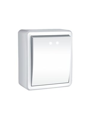 MURATA ΜΠΟΥΤΟΝ ΚΛΙΜΑΚΟΣΤΑΣΙΟΥ & LED ΛΥΧΝΙΑ ΕΠΙΤΟΙΧΟ ΜΕ ΒΙΔΑ 1P 10A 250VAC ΛΕΥΚΟ IP20