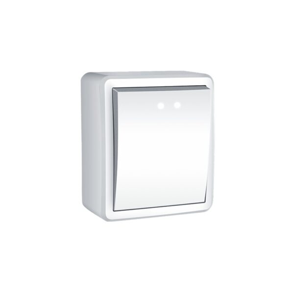 MURATA ΜΠΟΥΤΟΝ ΚΛΙΜΑΚΟΣΤΑΣΙΟΥ & LED ΛΥΧΝΙΑ ΕΠΙΤΟΙΧΟ ΜΕ ΒΙΔΑ 1P 10A 250VAC ΛΕΥΚΟ IP20