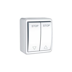 MURATA ΜΠΟΥΤΟΝ ΡΟΛΩΝ ΕΠΙΤΟΙΧΟ ΜΕ ΒΙΔΑ 2P 10A 250VAC ΛΕΥΚΟ IP20