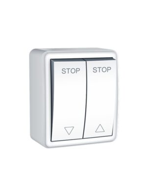 MURATA ΜΠΟΥΤΟΝ ΡΟΛΩΝ ΕΠΙΤΟΙΧΟ ΜΕ ΒΙΔΑ 2P 10A 250VAC ΛΕΥΚΟ IP20