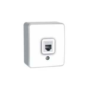 MURATA ΠΡΙΖΑ ΔΙΚΤΥΟΥ ΕΠΙΤΟΙΧΗ 1XRJ45 CAT6 UTP ΛΕΥΚΗ IP20