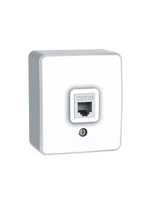 MURATA ΠΡΙΖΑ ΔΙΚΤΥΟΥ ΕΠΙΤΟΙΧΗ 1XRJ45 CAT6 UTP ΛΕΥΚΗ IP20