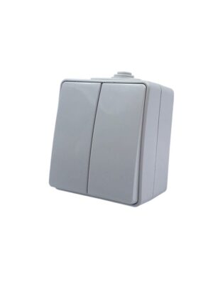 ARMY ΔΙΑΚΟΠΤΗΣ ΚΟΜΜΥΤΑΤΕΡ ΑΛΕΡΕΤΟΥΡ ΕΠΙΤΟΙΧΟΣ  ΣΤΕΓΑΝΟΣ ΜΕ ΒΙΔΑ 2P 10AX 250VAC ΑΠΑΛΟ ΓΚΡΙ IP55