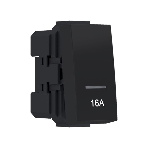 MODYS ΔΙΑΚΟΠΤΗΣ ΔΙΠΟΛΙΚΟΣ 0-1 16Α ΜΕ ΕΝΔΕΙΞΗ ΜΑΥΡΟΣ ΜΑΤ 2P 16AX 250VAC IP20