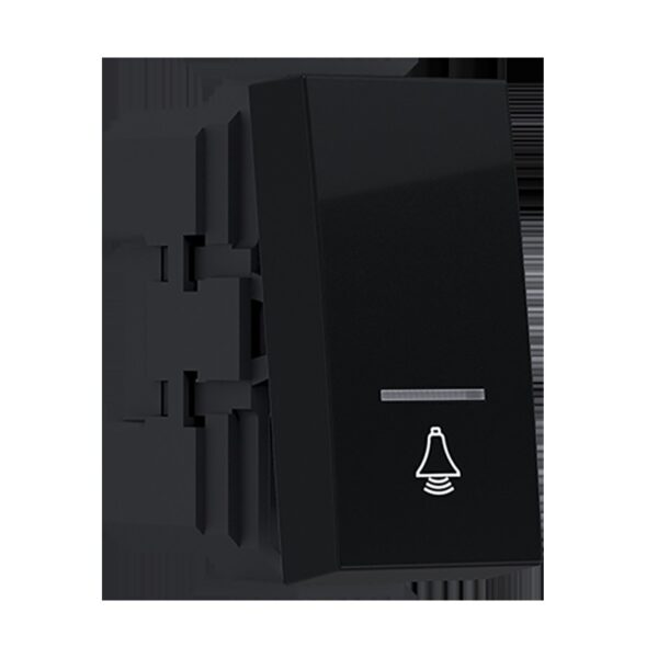 MODYS ΜΠΟΥΤΟΝ ΜΕ ΕΝΔΕΙΞΗ & ΣΥΜΒΟΛΟ ΚΟΥΔΟΥΝΙ ΜΑΥΡΟ ΜΑΤ 1P 10A 250VAC IP20