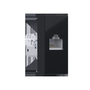 MODYS ΠΡΙΖΑ ΔΙΚΤΥΟΥ ΜΑΥΡΗ ΜΑΤ RJ45 CAT.5E IP20 ΧΩΡΙΣ ΘΩΡΑΚΙΣΗ