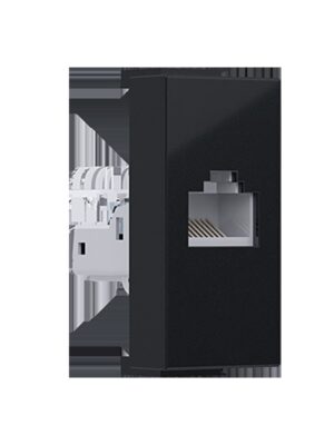 MODYS ΠΡΙΖΑ ΔΙΚΤΥΟΥ ΜΑΥΡΗ ΜΑΤ RJ45 CAT.5E IP20 ΧΩΡΙΣ ΘΩΡΑΚΙΣΗ
