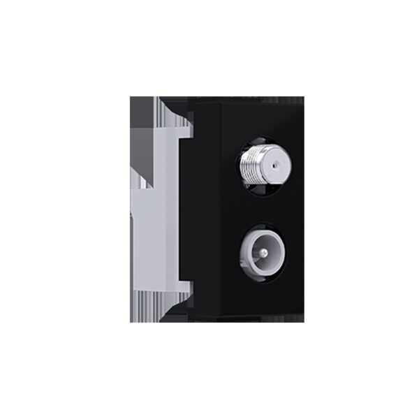 MODYS ΠΡΙΖΑ ΤΗΛΕΟΡΑΣΗΣ SAT ΤV-R ΔΙΕΛΕΥΣΗΣ ΜΑΥΡΗ ΜΑΤ IP20