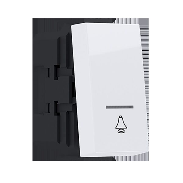 MODYS ΜΠΟΥΤΟΝ ΜΕ ΕΝΔΕΙΞΗ & ΣΥΜΒΟΛΟ ΚΟΥΔΟΥΝΙ ΛΕΥΚΟ 1P 10A 250VAC IP20