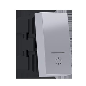 MODYS ΜΠΟΥΤΟΝ ΜΕ ΕΝΔΕΙΞΗ & ΣΥΜΒΟΛΟ ΛΥΧΝΙΑ ΑΣΗΜΙ 1P 10A 250VAC IP20