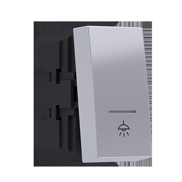 MODYS ΜΠΟΥΤΟΝ ΜΕ ΕΝΔΕΙΞΗ & ΣΥΜΒΟΛΟ ΛΥΧΝΙΑ ΑΣΗΜΙ 1P 10A 250VAC IP20