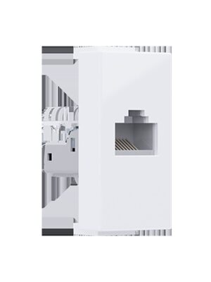 MODYS ΠΡΙΖΑ ΔΙΚΤΥΟΥ ΛΕΥΚΗ RJ45 CAT.5E IP20 ΧΩΡΙΣ ΘΩΡΑΚΙΣΗ