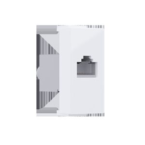 MODYS ΠΡΙΖΑ ΔΙΚΤΥΟΥ ΛΕΥΚΗ RJ45 CAT.6 IP20 ΜΕ ΘΩΡΑΚΙΣΗ