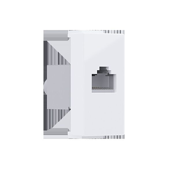 MODYS ΠΡΙΖΑ ΔΙΚΤΥΟΥ ΛΕΥΚΗ RJ45 CAT.6 IP20 ΜΕ ΘΩΡΑΚΙΣΗ