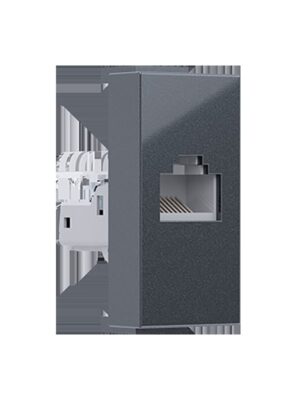 MODYS ΠΡΙΖΑ ΔΙΚΤΥΟΥ ΑΝΘΡΑΚΙ RJ45 CAT.5E IP20 ΧΩΡΙΣ ΘΩΡΑΚΙΣΗ