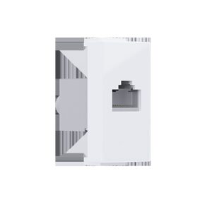 MODYS ΠΡΙΖΑ ΔΙΚΤΥΟΥ ΛΕΥΚΗ RJ45 CAT.6A IP20 ΜΕ ΘΩΡΑΚΙΣΗ