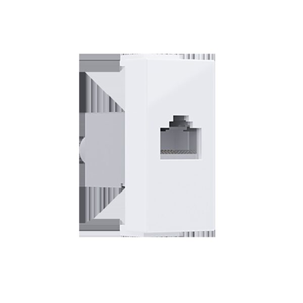 MODYS ΠΡΙΖΑ ΔΙΚΤΥΟΥ ΛΕΥΚΗ RJ45 CAT.6A IP20 ΜΕ ΘΩΡΑΚΙΣΗ