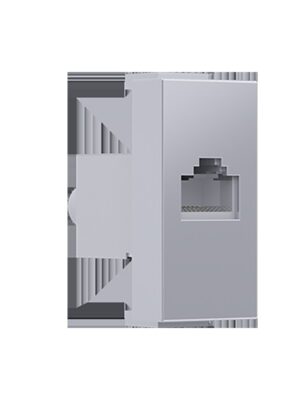 MODYS ΠΡΙΖΑ ΔΙΚΤΥΟΥ ΑΣΗΜΙ RJ45 CAT.6A IP20 ΜΕ ΘΩΡΑΚΙΣΗ