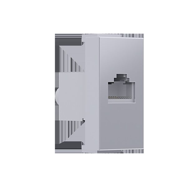 MODYS ΠΡΙΖΑ ΔΙΚΤΥΟΥ ΑΣΗΜΙ RJ45 CAT.6A IP20 ΜΕ ΘΩΡΑΚΙΣΗ