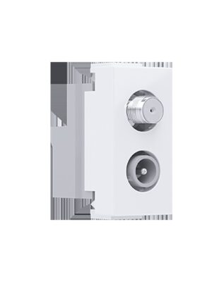 MODYS ΠΡΙΖΑ ΤΗΛΕΟΡΑΣΗΣ SAT ΤV-R ΔΙΕΛΕΥΣΗΣ ΛΕΥΚΗ IP20