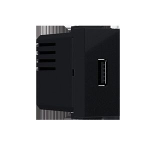 MODYS ΠΡΙΖΑ ΤΡΟΦΟΔΟΣΙΑΣ USB  1XUSB ΜΑΥΡΗ ΜΑΤ 5VDC 1.2A IP20