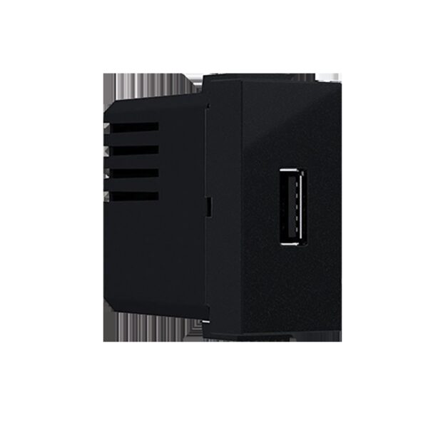 MODYS ΠΡΙΖΑ ΤΡΟΦΟΔΟΣΙΑΣ USB  1XUSB ΜΑΥΡΗ ΜΑΤ 5VDC 1.2A IP20