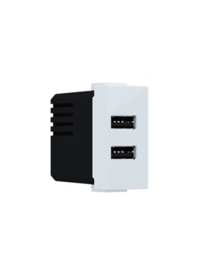 MODYS ΠΡΙΖΑ ΤΡΟΦΟΔΟΣΙΑΣ USB  2XUSB A+C ΛΕΥΚΟ 5VDC 3A IP20
