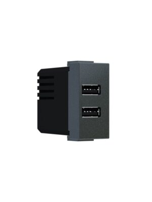 MODYS ΠΡΙΖΑ ΤΡΟΦΟΔΟΣΙΑΣ USB  2XUSB A+C ΑΝΘΡΑΚΙ 5VDC 3A IP20