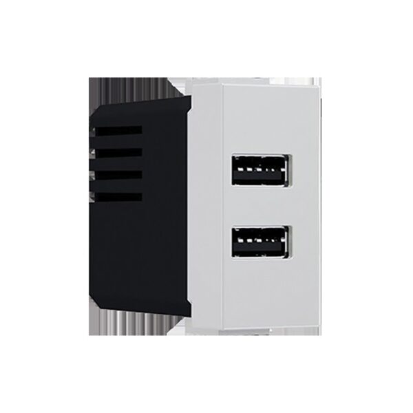 MODYS ΠΡΙΖΑ ΤΡΟΦΟΔΟΣΙΑΣ ΙΒΟΥΑΡ USB ΦΟΡΤΙΣΤΗΣ 2XUSB 5VDC 2X1.2A IP20