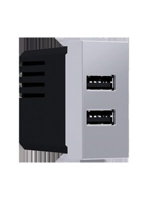 MODYS ΠΡΙΖΑ ΤΡΟΦΟΔΟΣΙΑΣ ΑΣΗΜΙ USB ΦΟΡΤΙΣΤΗΣ 2XUSB 5VDC 2X1.2A IP20