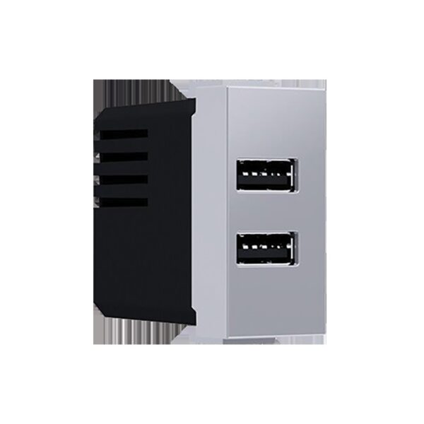 MODYS ΠΡΙΖΑ ΤΡΟΦΟΔΟΣΙΑΣ ΑΣΗΜΙ USB ΦΟΡΤΙΣΤΗΣ 2XUSB 5VDC 2X1.2A IP20