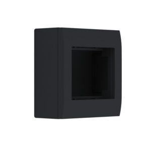 ΚΟΥΤΙ ΕΠΙΤΟΙΧΟ 2 ΣΤΟΙΧΕΙΩΝ ΜΑΥΡΟ ΜΑΤ IP20