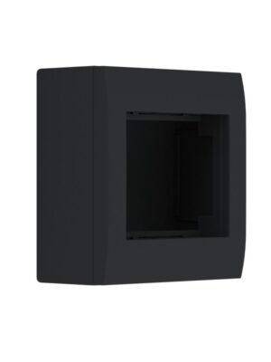 ΚΟΥΤΙ ΕΠΙΤΟΙΧΟ 2 ΣΤΟΙΧΕΙΩΝ ΜΑΥΡΟ ΜΑΤ IP20