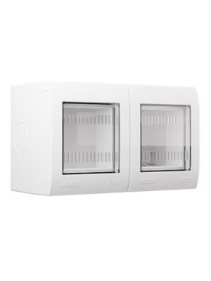 ΚΟΥΤΙ ΣΤΕΓΑΝΟ ΕΠΙΤΟΙΧΟ IP55 2Χ ΛΕΥΚΟ