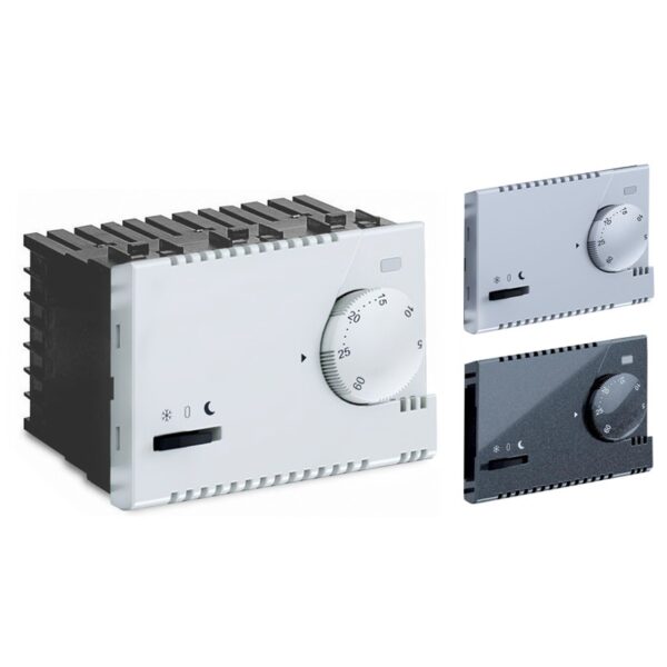 MODYS ΗΛΕΚΤΡΟΛΟΓΙΚΟΣ ΘΕΡΜΟΣΤΟΙΧΕΙΩΝ ΔΑΠΕΔΟΥ/ΧΩΡΟΥ ΛΕΥΚΟΣ-ΑΣΗΜΙ-ΑΝΘΡΑΚΙ 3 ΣΤΟΙΧΕΙΩΝ 1P 8(2)A 230VAC IP30