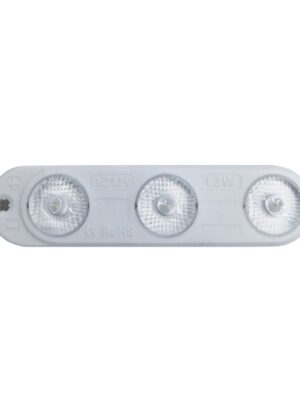 ΛΩΡΙΔΑ LED SMD SIGN MODULE ABS 12VDC 1.2W 4000K 190LM IP65 170° 79x19x10.5mm 3x2835 5YRS 20PCS STRING