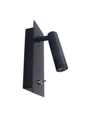 INYOKA-ΦΩΤΙΣΤΙΚΟ ΕΠΙΤΟΙΧΟ ΜΑΥΡΟ ΜΑΤ ΜΕΤΑΛΛΙΚΟ LED 3W 4000K  IP20 7,5XH17,5CM