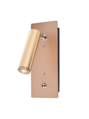 ΕΠΙΤΟΙΧΟ Φ/Σ LED 3W 4000K ΧΩΝΕΥΤΟ ΜΕΤΑΛΛΙΚΟ ΧΡΥΣΟ INYOKA