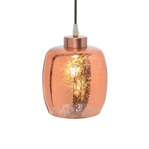 NETTO ΦΩΤΙΣΤΙΚΟ ΚΡΕΜΑΣΤΟ ΧΑΛΚΙΝΟ ΓΥΑΛΙΝΟ Φ170Χ180mm