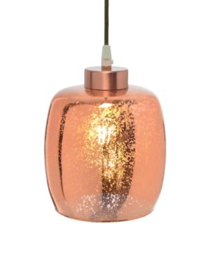 NETTO ΦΩΤΙΣΤΙΚΟ ΚΡΕΜΑΣΤΟ ΧΑΛΚΙΝΟ ΓΥΑΛΙΝΟ Φ170Χ180mm