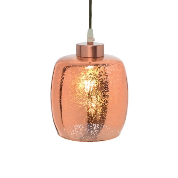 NETTO ΦΩΤΙΣΤΙΚΟ ΚΡΕΜΑΣΤΟ ΧΑΛΚΙΝΟ ΓΥΑΛΙΝΟ Φ170Χ180mm