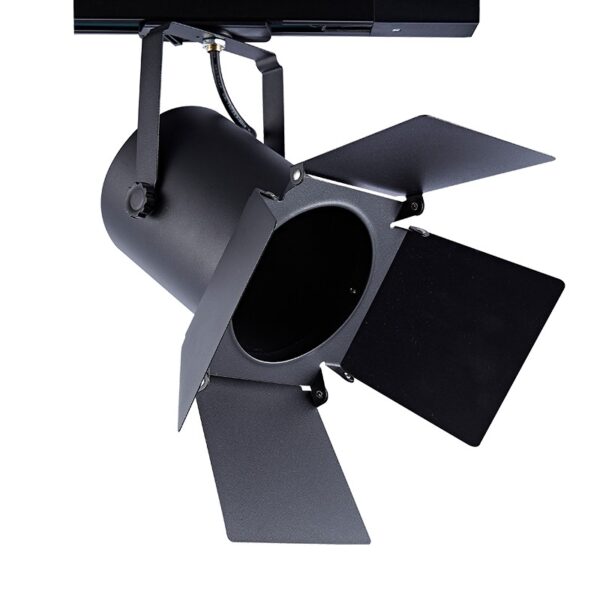 ΣΠΟΤ ΦΩΤΙΣΤΙΚΟ ΡΑΓΑΣ ΜΟΝΟΦΑΣΙΚΟ ΑΣΤΑΛΙ ΜΑΥΡΟ ΜΕ ΒΡΑΧΙΟΝΑ ΣΥΜΒΑΤΙΚΟ 1xΕ27 PAR30 IP20 305x185x305mm